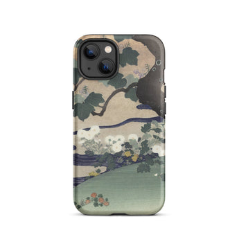 Tree and Chrysanthemums - Custodia per iPhone Kogyo Tsukioka, 13 / Opaca, Custodie per telefoni cellulari, Toby Leon