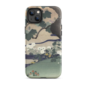 Tree and Chrysanthemums - Custodia per iPhone Kogyo Tsukioka, 14 Plus / Opaca, Custodie per telefoni cellulari, Toby Leon