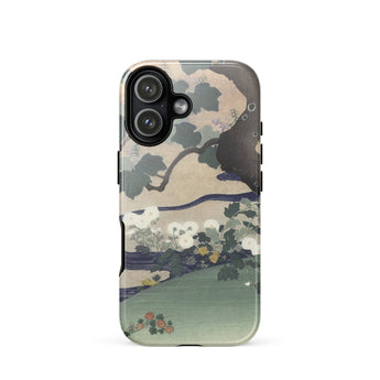 Tree and Chrysanthemums - Custodia per iPhone Kogyo Tsukioka, 17 / Lucida, Custodie per telefoni, Toby Leon