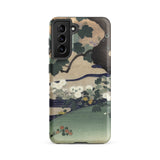 Tree and Chrysanthemums - Kogyo Tsukioka Phone Case, Samsung Galaxy S21 Fe / Matte, Mobile Cases, Toby Leon
