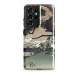 Tree and Chrysanthemums - Kogyo Tsukioka Phone Case, Samsung Galaxy S21 Ultra / Gloss, Mobile Cases, Toby Leon