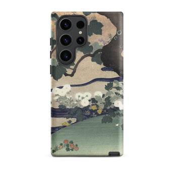 Tree and Chrysanthemums - Kogyo Tsukioka Phone Case, Samsung Galaxy S23 Ultra / Matte, Mobile Cases, Toby Leon