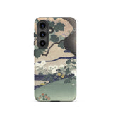 Tree and Chrysanthemums - Kogyo Tsukioka Phone Case, Samsung Galaxy S24 / Matte, Mobile Cases, Toby Leon
