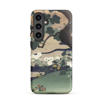 Tree and Chrysanthemums - Kogyo Tsukioka Phone Case, Samsung Galaxy S24 Plus / Matte, Mobile Cases, Toby Leon
