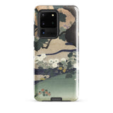 Tree and Chrysanthemums - Kogyo Tsukioka Phone Case Mobile Cases Phone Case Traditional Japanese Ukiyo-e Style Illustration Delicate Kogyo