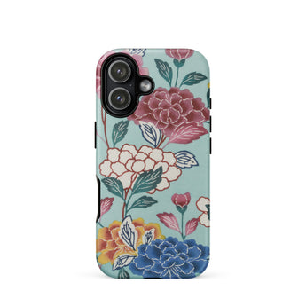 Tree Peonies Bingata Panel iPhone-Hülle, 17 / Matt, Handyhüllen, Toby Leon