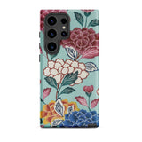 Tree Peonies Bingata Panel Phone Case, Samsung Galaxy S24 Ultra / Matte, Mobile Cases, Toby Leon