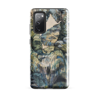Trees in Bird Garden Iver Heath - Paul Nash Phone Case Samsung Galaxy S20 Fe / Gloss Phone Case Detailed Impressionistic Landscape Painting