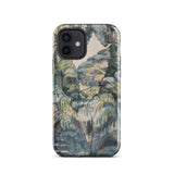 Trees in Bird Garden Iver Heath - Paul Nash Phone Case Iphone 12 / Gloss Phone Case Detailed Painterly Landscape Design Muted Blues Nash’s