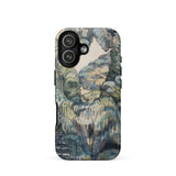 Trees in Bird Garden Iver Heath - Paul Nash Phone Case Iphone 17 / Matte Phone Case Detailed Painterly Landscape Design Muted Blues Nash’s