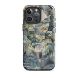 Trees in Bird Garden Iver Heath - Paul Nash Phone Case Iphone 16 Pro Max / Gloss Phone Case Detailed Painterly Landscape Design Muted Blues