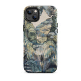 Trees in Bird Garden Iver Heath - Paul Nash Phone Case Iphone 14 Plus / Matte Phone Case Detailed Painterly Landscape Design Muted Greens