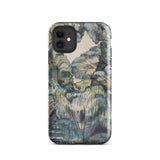 Trees in Bird Garden Iver Heath - Paul Nash Phone Case Iphone 11 / Gloss Rugged Phone Case Detailed Muted-toned Landscape Illustration