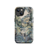 Trees in Bird Garden Iver Heath - Paul Nash Phone Case Iphone 13 / Gloss Rugged Phone Case Detailed Muted-toned Landscape Illustration
