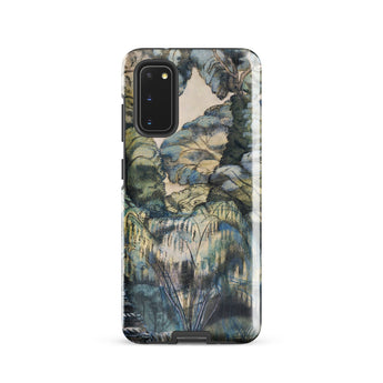 Trees in Bird Garden Iver Heath - Paul Nash Phone Case Samsung Galaxy S20 / Gloss Rugged Phone Case Detailed Painterly Landscape Design