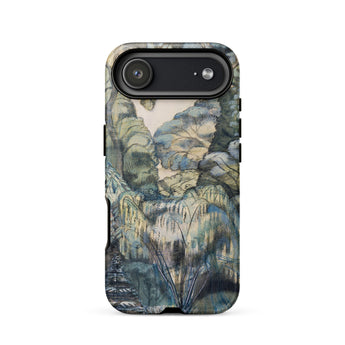Trees in Bird Garden Iver Heath - Paul Nash Phone Case Iphone 17 Air / Matte Rugged Phone Case Detailed Painterly Landscape Design Muted