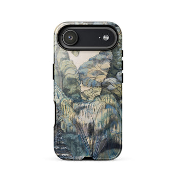 Trees in Bird Garden Iver Heath - Paul Nash Phone Case Iphone 17 Air / Gloss Rugged Phone Case Detailed Painterly Landscape Design Muted