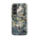 Trees in Bird Garden Iver Heath - Paul Nash Phone Case Mobile Cases Phone Case Detailed Impressionistic Landscape Design Muted Blues Nash’s