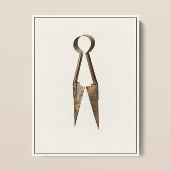 Trimming Shears - Harold Ballerd Farmhouse Art Print / Canvas, 12x16’’ / 31x41cm / White Frame, Posters Prints & Visual Artwork, Toby Leon