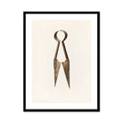 Trimming Shears - Harold Ballerd Farmhouse Art Print, Vintage Metal Scissors Shears Pointed Blades