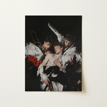 Trinity - Unholy Gay Saints Art Print / Canvas, 12x16’’ / 31x41cm / Unframed / no Border, Posters Prints & Visual Artwork, Toby Leon