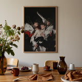 Trinity - Unholy Gay Saints Art Print / Canvas Framed Dramatic Baroque-style Painting Dark Tones, Stitching Prints