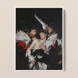 Trinity - Unholy Gay Saints Art Print / Canvas Framed Reproduction Dramatic Baroque-style Painting Three Figures Ornate, Stitching Prints