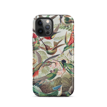 Trochilidae - Ernst Haeckel Hummingbird Phone Case Iphone 12 Pro / Matte Hummingbird-patterned Phone Case Haeckel Hummingbird, Anatomical