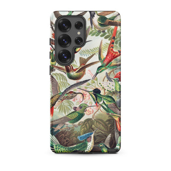 Trochilidae - Ernst Haeckel Hummingbird Phone Case Samsung Galaxy S25 Ultra / Matte Vibrant Illustrated Phone Case Dense Pattern Colorful