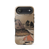 Trois Bateaux Sur Le Trieux - Paul Serusier Phone Case Iphone 17 Air / Gloss Rugged Tan-colored Phone Case Textured Landscape Design