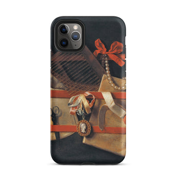 Tromp-l’oeil Still-life - Hoogstraeten Phone Case, Iphone 11 Pro Max / Matte, Mobile Cases, Toby Leon