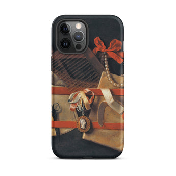 Tromp-l’oeil Still-life - Hoogstraeten Phone Case, Iphone 12 Pro Max / Matte, Mobile Cases, Toby Leon