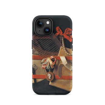 Tromp-l’oeil Still-life - Hoogstraeten Phone Case, Iphone 15 / Matte, Mobile Cases, Toby Leon