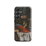 Trompe-l’oeil Breakfast - Gijsbrechts Phone Case Samsung Galaxy S25 / Gloss Black Phone Case Detailed Life Painting Vibrant Red Gijsbrechts