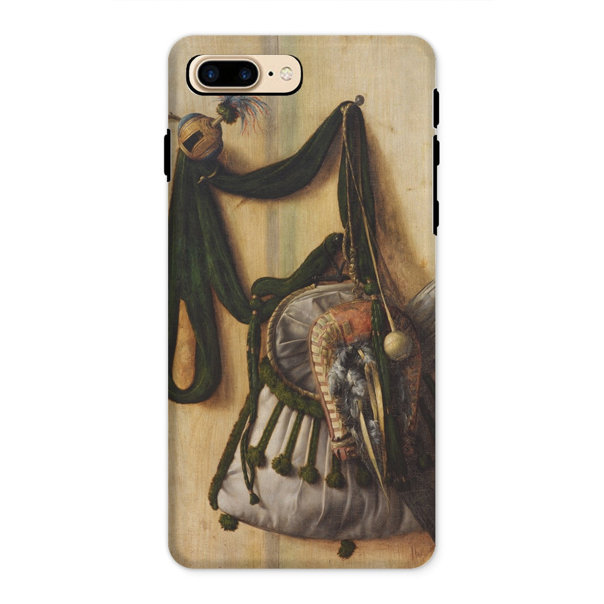 Trompe-l’oeil with Falconry Bag - Gijsbrechts Iphone Case, 8 Plus / Matte, Phone Case Painting Bag