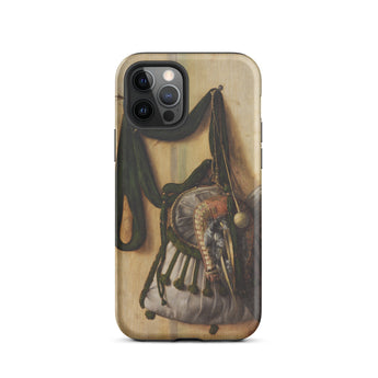 Trompe-l’oeil with Falconry Bag - Gijsbrechts Phone Case Iphone 12 Pro / Matte Phone Case Vintage Painting Gijsbrechts Falconry Bag, Hunted
