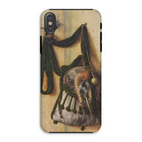 Trompe-l’oeil with Falconry Bag - Gijsbrechts Phone Case Iphone Xs / Matte Phone Case Painting Bag Gijsbrechts Falconry Bag, Hunted Breath,
