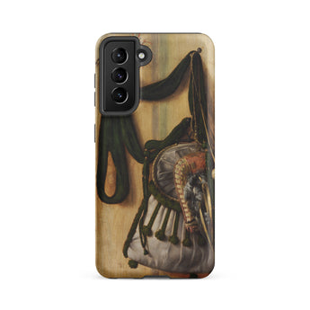 Trompe-l’oeil with Falconry Bag - Gijsbrechts Phone Case Samsung Galaxy S21 Fe / Matte Phone Case Detailed Painting Ornate Light-colored