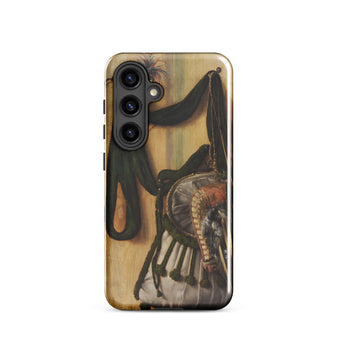 Trompe-l’oeil with Falconry Bag - Gijsbrechts Phone Case Samsung Galaxy S24 / Gloss Phone Case Detailed Classical Painting Ornate Dark