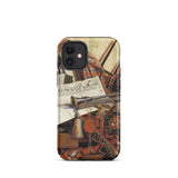 Trompe-l’oeil with Trumpet - Gijsbrechts Phone Case, Iphone 12 Mini / Matte, Mobile Cases, Toby Leon