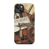 Trompe-l’oeil with Trumpet - Gijsbrechts Phone Case, Iphone 14 Plus / Matte, Mobile Cases, Toby Leon