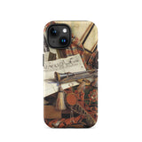 Trompe-l’oeil with Trumpet - Gijsbrechts Phone Case, Iphone 15 / Matte, Mobile Cases, Toby Leon