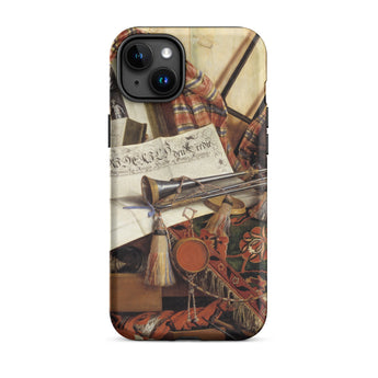 Trompe-l’oeil with Trumpet - Gijsbrechts Phone Case, Iphone 15 Plus / Matte, Mobile Cases, Toby Leon