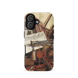 Trompe-l’oeil with Trumpet - Gijsbrechts Phone Case, Iphone 17 / Matte, Mobile Cases, Toby Leon
