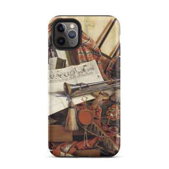 Trompe-l’oeil with Trumpet - Gijsbrechts Phone Case Iphone 11 Pro Max / Matte Art-adorned Phone Case Cornelis Norbertus Gijsbrechts,