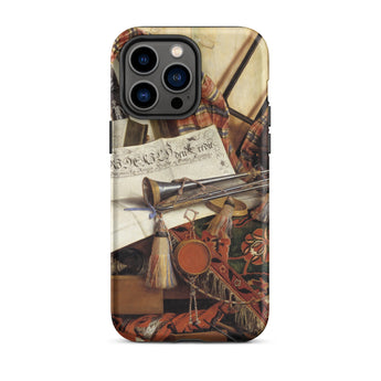 Trompe-l’oeil with Trumpet - Gijsbrechts Phone Case Iphone 14 Pro Max / Matte Art-covered Phone Case Cornelis Norbertus Gijsbrechts,