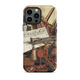 Trompe-l’oeil with Trumpet - Gijsbrechts Phone Case Iphone 13 Pro Max / Matte Artistic Phone Case Cornelis Norbertus Gijsbrechts,