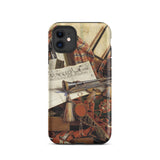 Trompe-l’oeil with Trumpet - Gijsbrechts Phone Case Iphone 11 / Matte Artistic Phone Case Cornelis Norbertus Gijsbrechts, Trompe-l’oeil