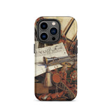 Trompe-l’oeil with Trumpet - Gijsbrechts Phone Case Iphone 14 Pro / Matte Artistic Phone Case Cornelis Norbertus Gijsbrechts, Trompe-l’oeil