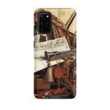Trompe-l’oeil with Trumpet - Gijsbrechts Phone Case Samsung Galaxy S20 Plus / Matte Phone Case Detailed Life Painting Rich Reds Browns